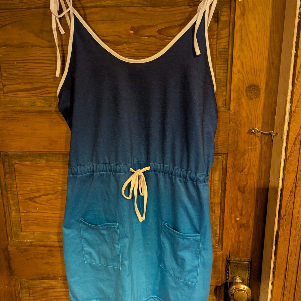 Source‎ Unknown Blue Mini Dress with Ombre Effect